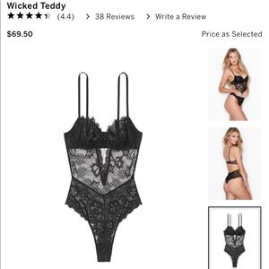 Victoria Secret Wicked Teddy, never worn!